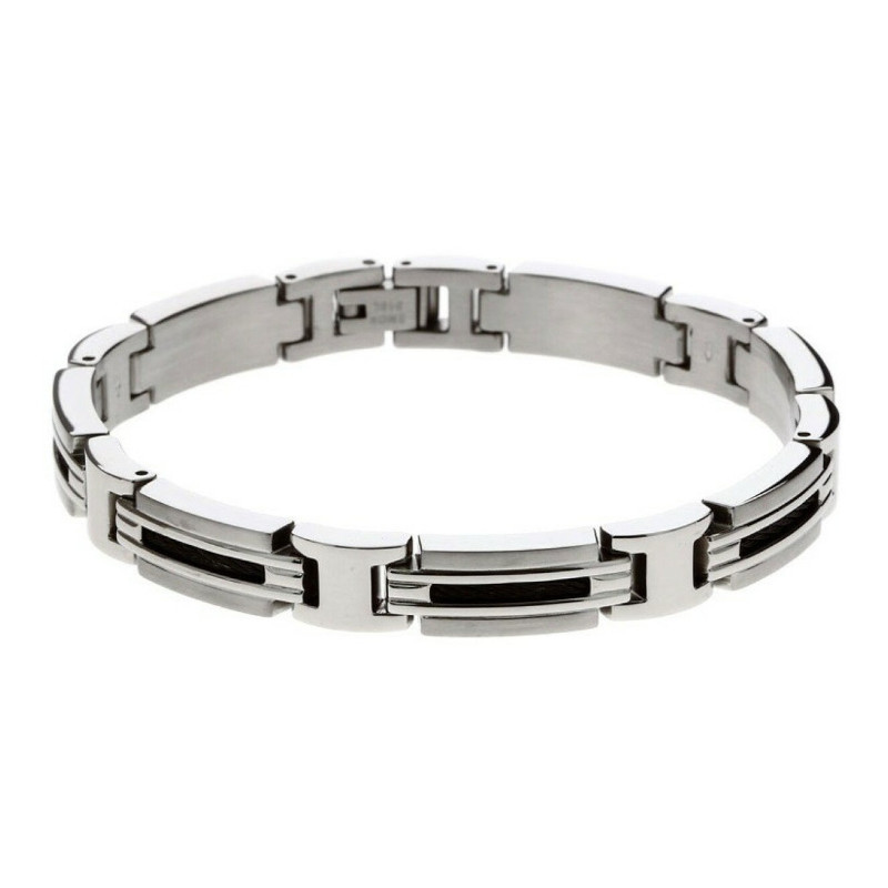 Bracelet Rochet Marina, noir et chromé - B062361