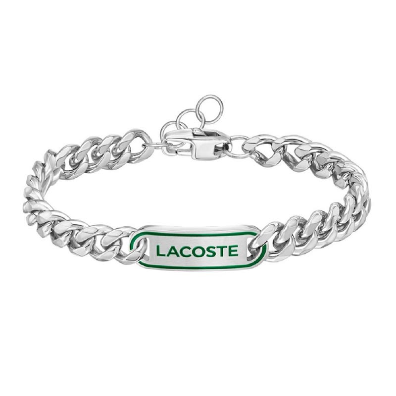 Bracelet Lacoste District Argenté, en acier