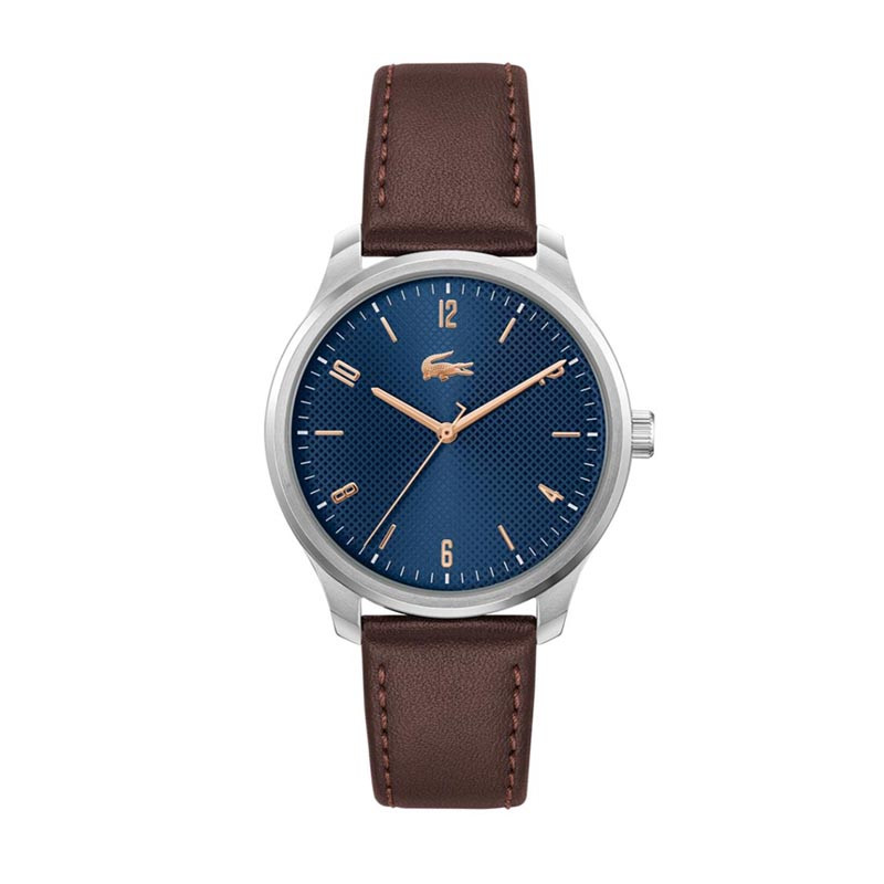 Montre Lacoste, Lisbon cuir marron pour homme