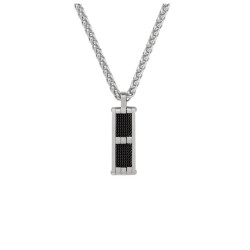 Collier Jourdan, Ymir noir, pour homme en acier