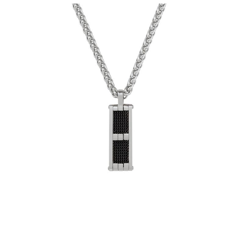 Collier Jourdan, Ymir noir, pour homme en acier