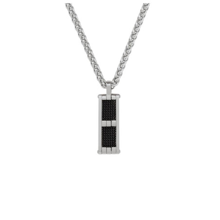 Collier Jourdan, Ymir noir, pour homme en acier