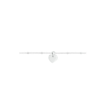 Bracelet breloque Coeur en argent. bracelet pour femme
