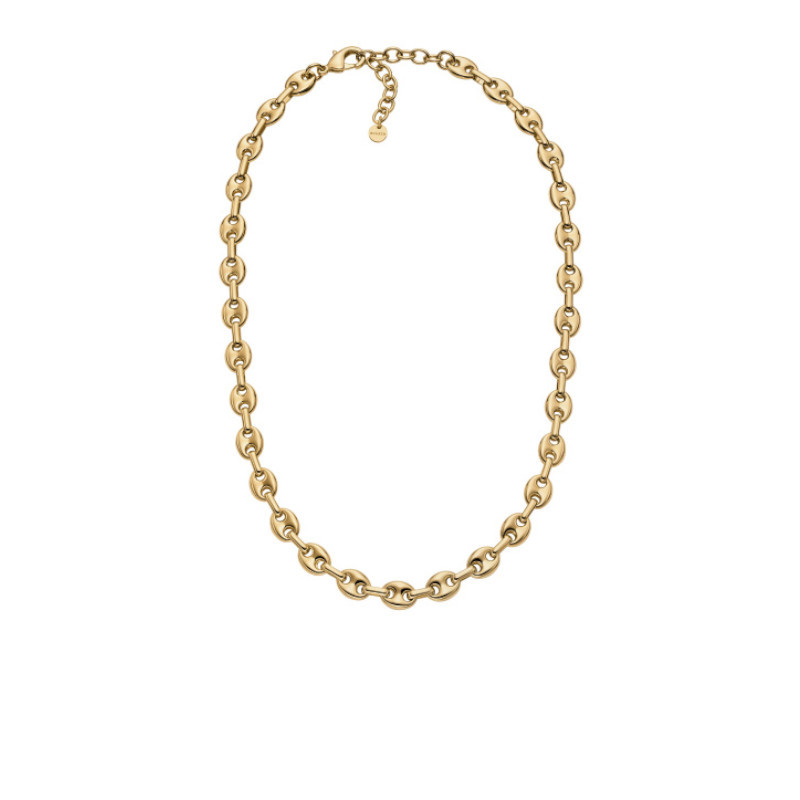 Collier Grain de café, Skagen, en acier doré