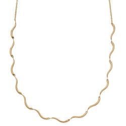 Collier Vaguelette, Skagen, en acier doré