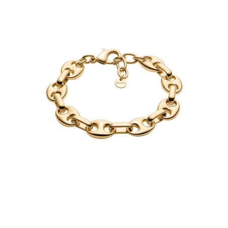 Bracelet Grain de café, Skagen, en acier doré