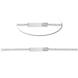 Bracelet Identité motif Rayon, en argent