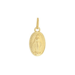 Médaille Vierge Miraculeuse plaqué or