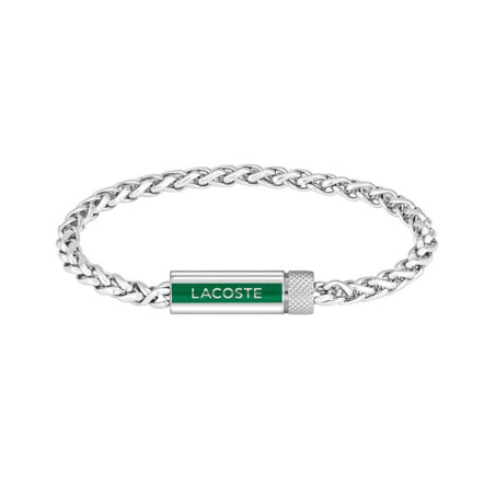 Bracelet Lacoste Maille palmier argenté