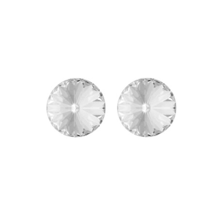 Boucles d'oreilles, Crystal Jewellery, Blanches et argent