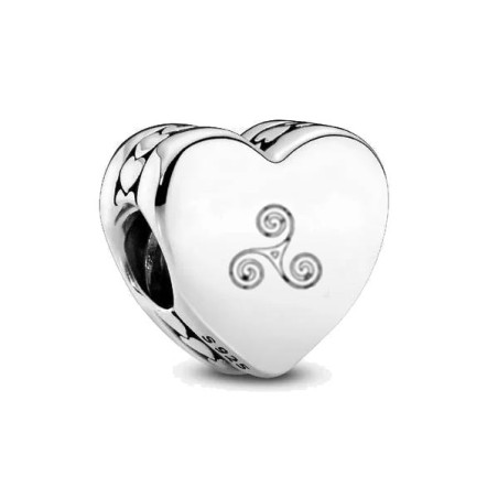 Charm Pandora Bretagne avec un triskel