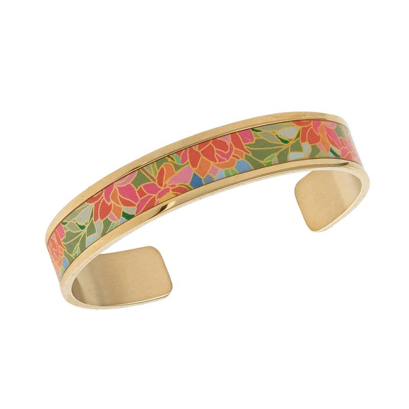 Bracelet Fin Louise's Garden, Fleurs colorées