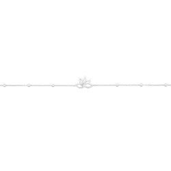 Bracelet Kirigami, Fleur de Lotus argent