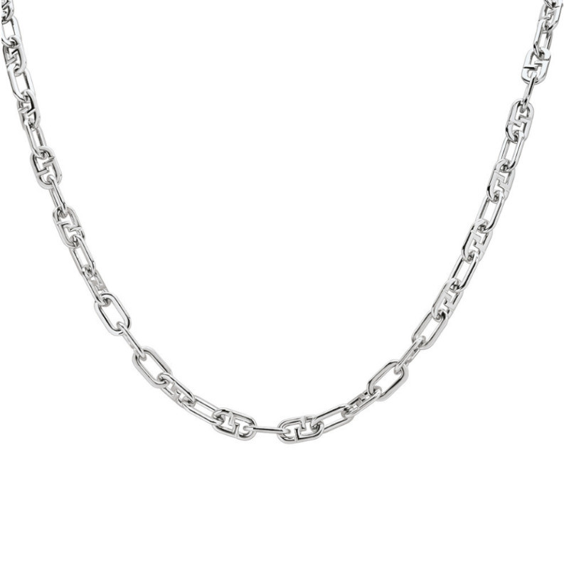 Collier Jourdan, Silven argenté, en acier