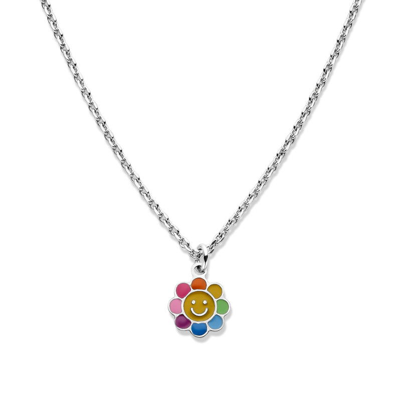 Collier Naiomy Princess, Fleur colorée