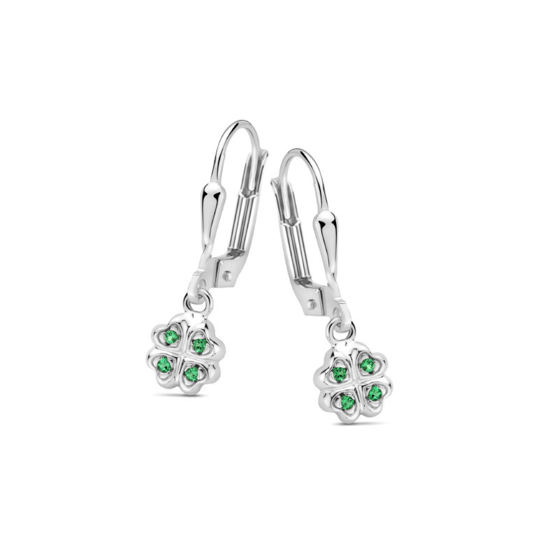 Boucles d'oreilles Naiomy Princess, Dormeuses Trèfles