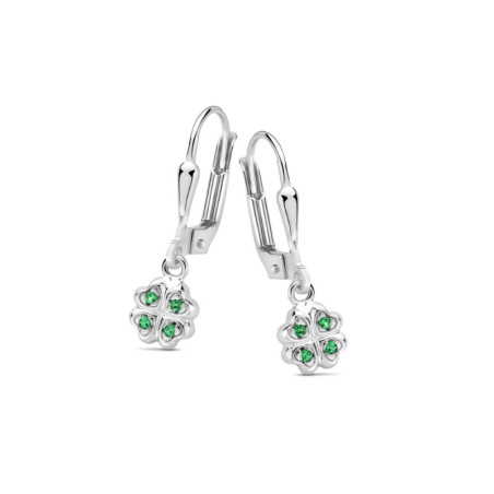Boucles d'oreilles Naiomy Princess, Dormeuses Trèfles