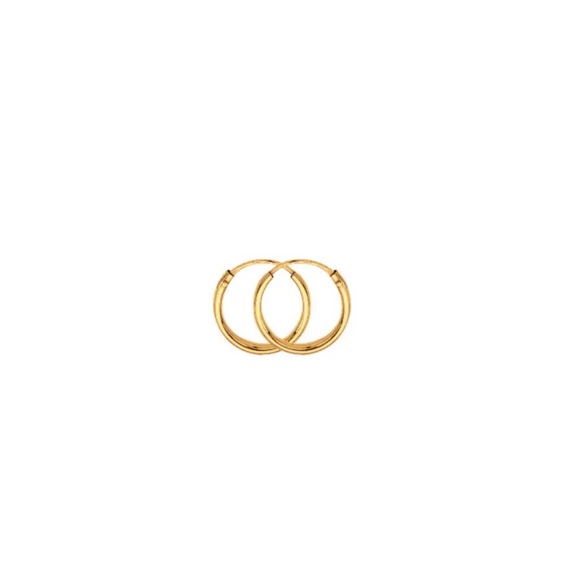Boucles d'oreilles Créoles en or jaune 9 carats