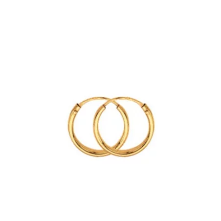 Boucles d'oreilles Créoles en or jaune 9 carats