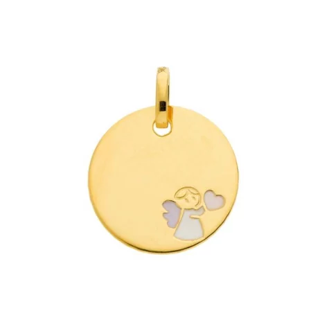 Pendentif rond Ange