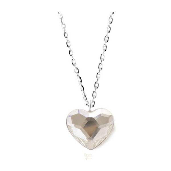 Collier Crystal Jewellery, Coeur blanc 72600012