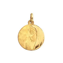 Médaille Vierge ronde or 18 carats