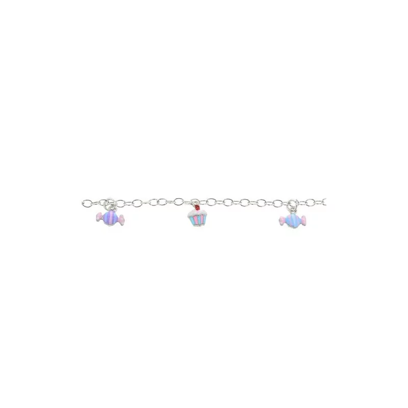 Bracelet Gourmands en argent pour jeune fille