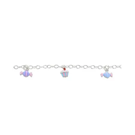 Bracelet Gourmands en argent pour jeune fille
