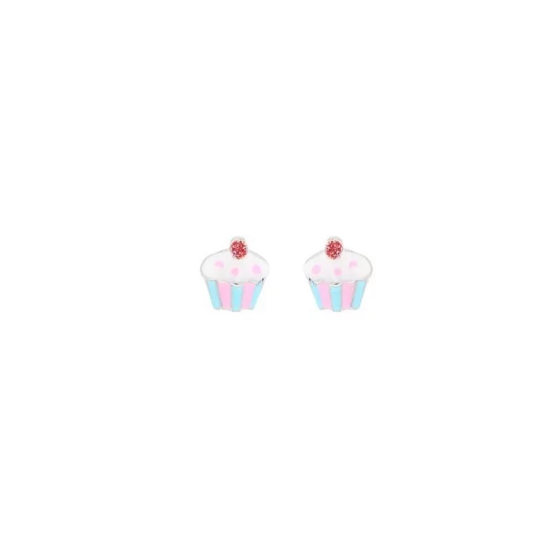 Boucles d'oreilles Cupcakes en argent