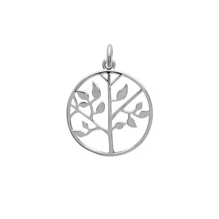 Pendentif Arbre de vie cerclé en argent
