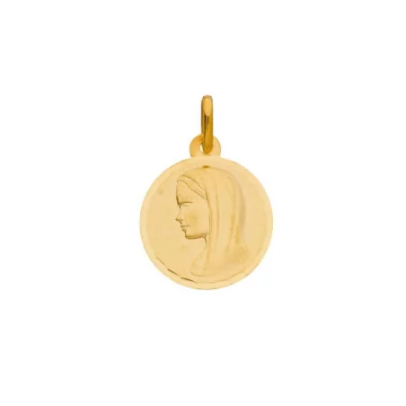 Pendentif Vintage En Or Jaune Sculpté Avec Camée En Lave Et Silhouette De Femme En 14 Carats