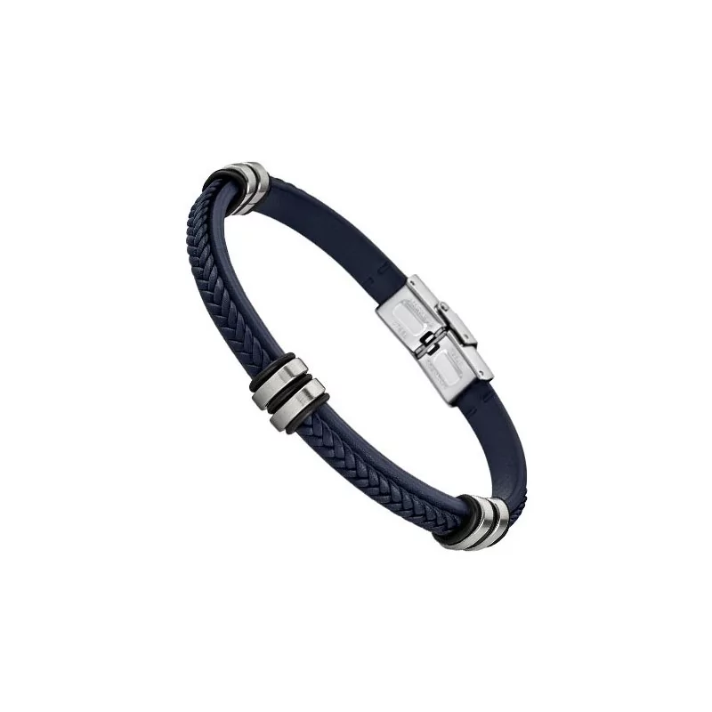 Bracelet Lotus Style, Tressé bleu - LS1829-2/5