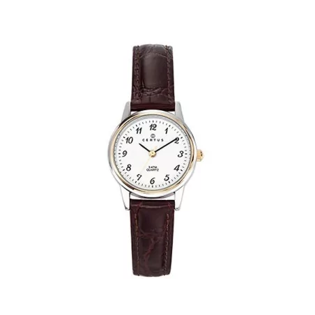 Montre Certus, bracelet cuir noir - 645314