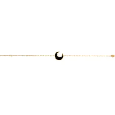 Bracelet Lune en plaqué or