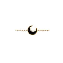 Bracelet Lune en plaqué or