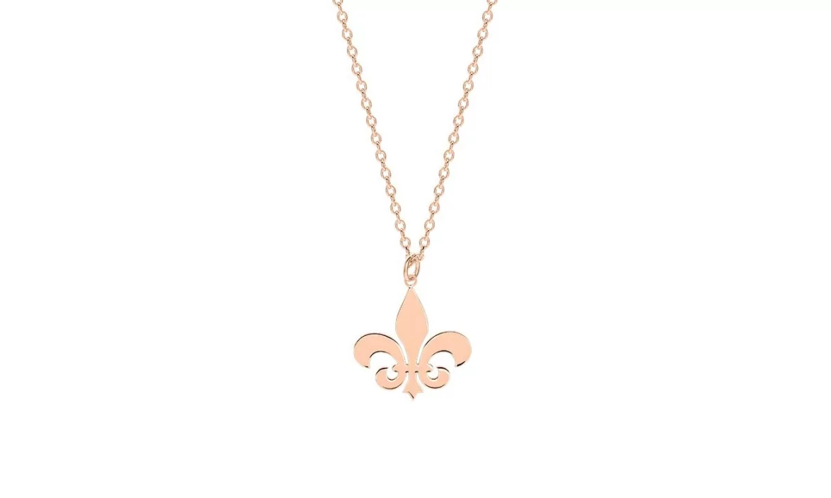 Collier Pendentif Rose émaillé Doré 'Le Monde En Parfum' - Neuf Sans Boîte