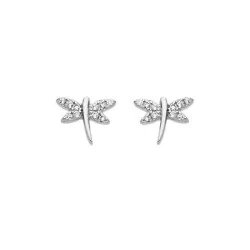 Boucles d'oreilles Libellule en argent