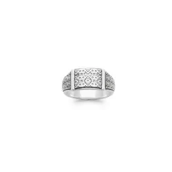 Bague influence mexicaine, en argent