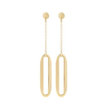 Boucles d'oreilles Ovale en or 9 carats