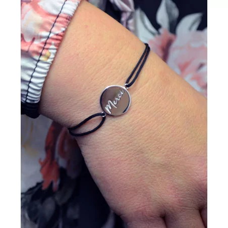 Bracelet cordon Merci