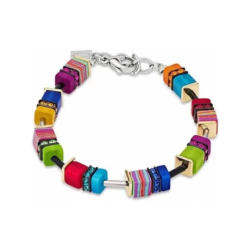 Bracelet Coeur de Lion, Geo Cube, Multicolore - 4746/30-1500