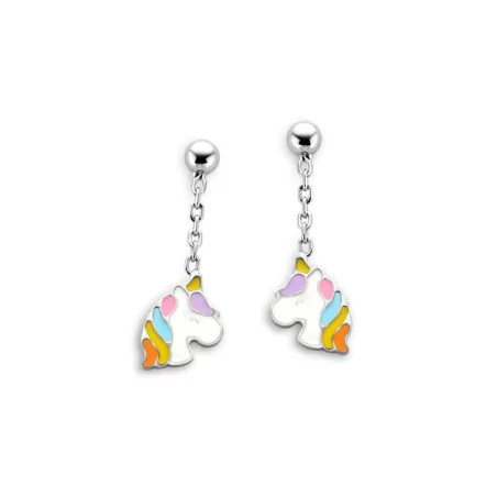 Boucles d'oreilles Naiomy Princess, Licornes, en argent PD087