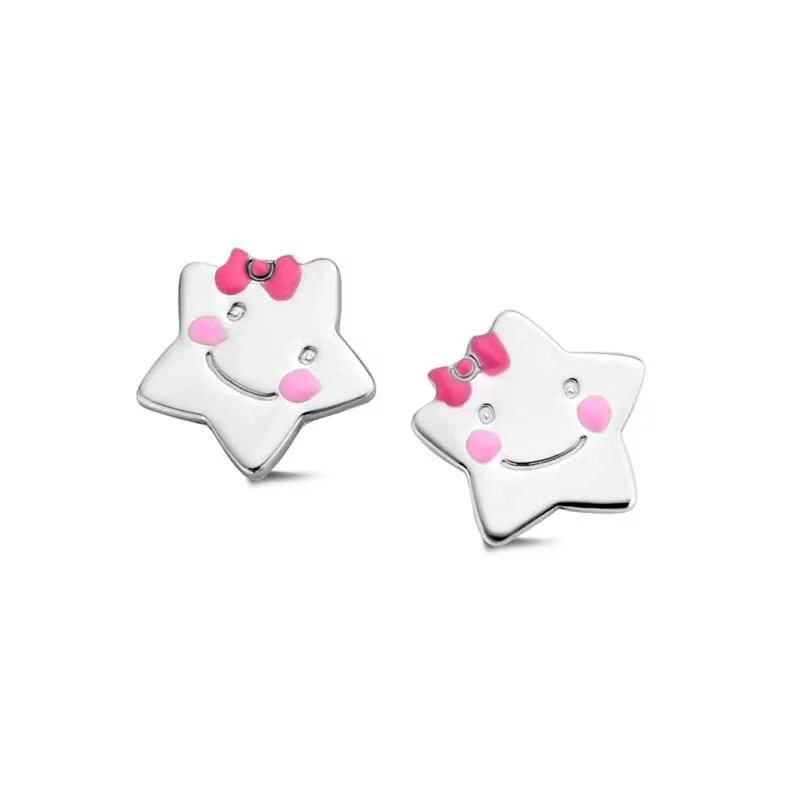 Boucles d'oreilles Naiomy Princess, Etoile en argent