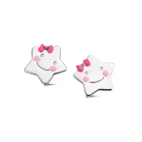 Boucles d'oreilles Naiomy Princess, Etoile en argent