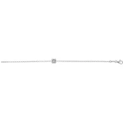 Bracelet Crystal Jewellery, Solitaire blanc - 1018011
