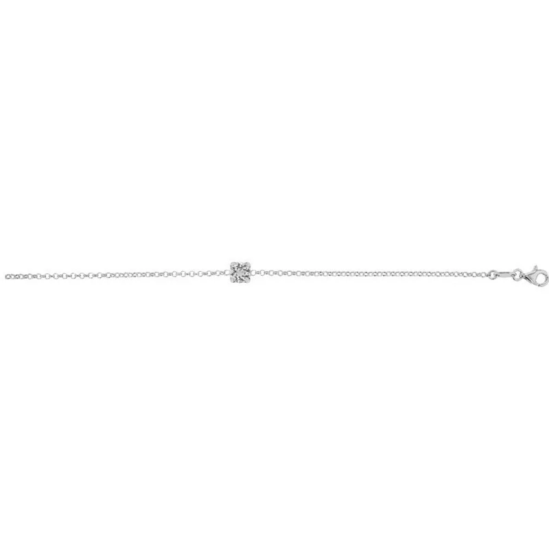 Bracelet Crystal Jewellery, Solitaire blanc - 1018011