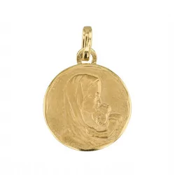 Médaille Vierge ronde en or 750 millièmes