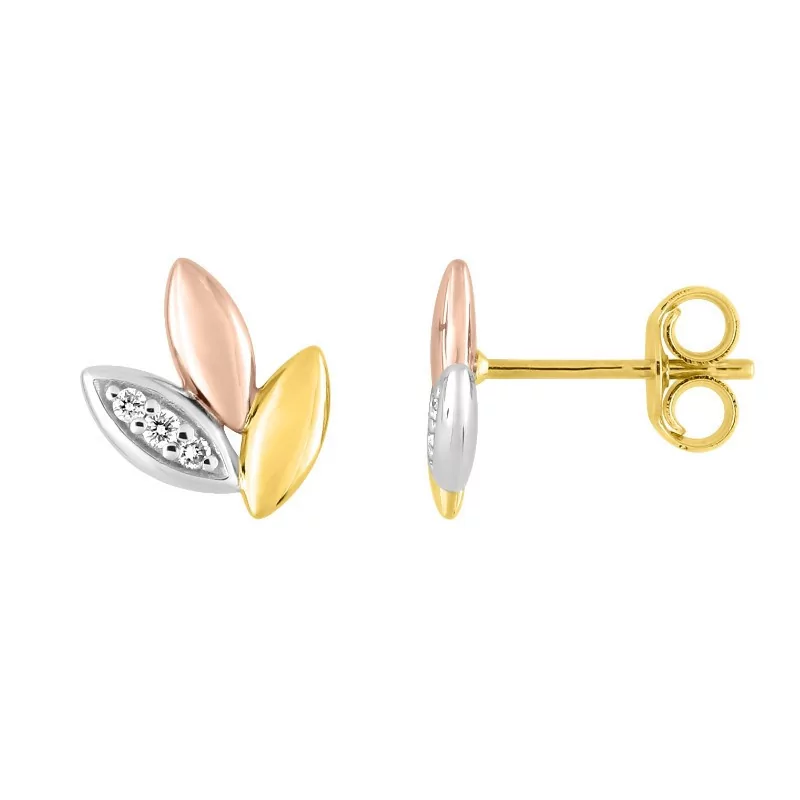 3 Paires De Boucles D'Oreilles Mini Créole-Anneau En Argent Fin 925, Plaqué Or Jaune Ou Rose