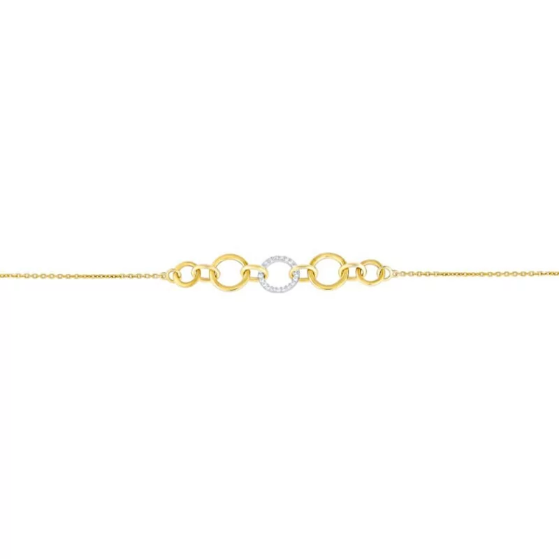 Bracelet multiples anneaux, en or 9 carats