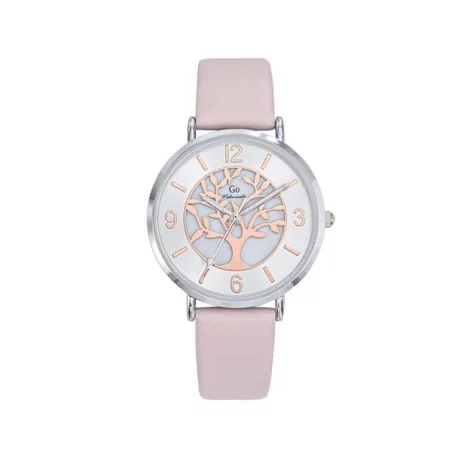 Montre GO Arbre de vie, bracelet cuir couleur rose 699502